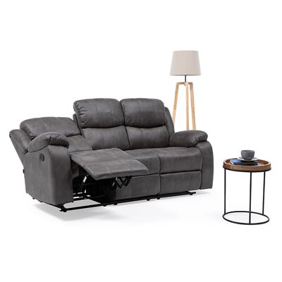 Sofá Reclinable Manual VYS SPA Isabel 3 Cuerpos Gris