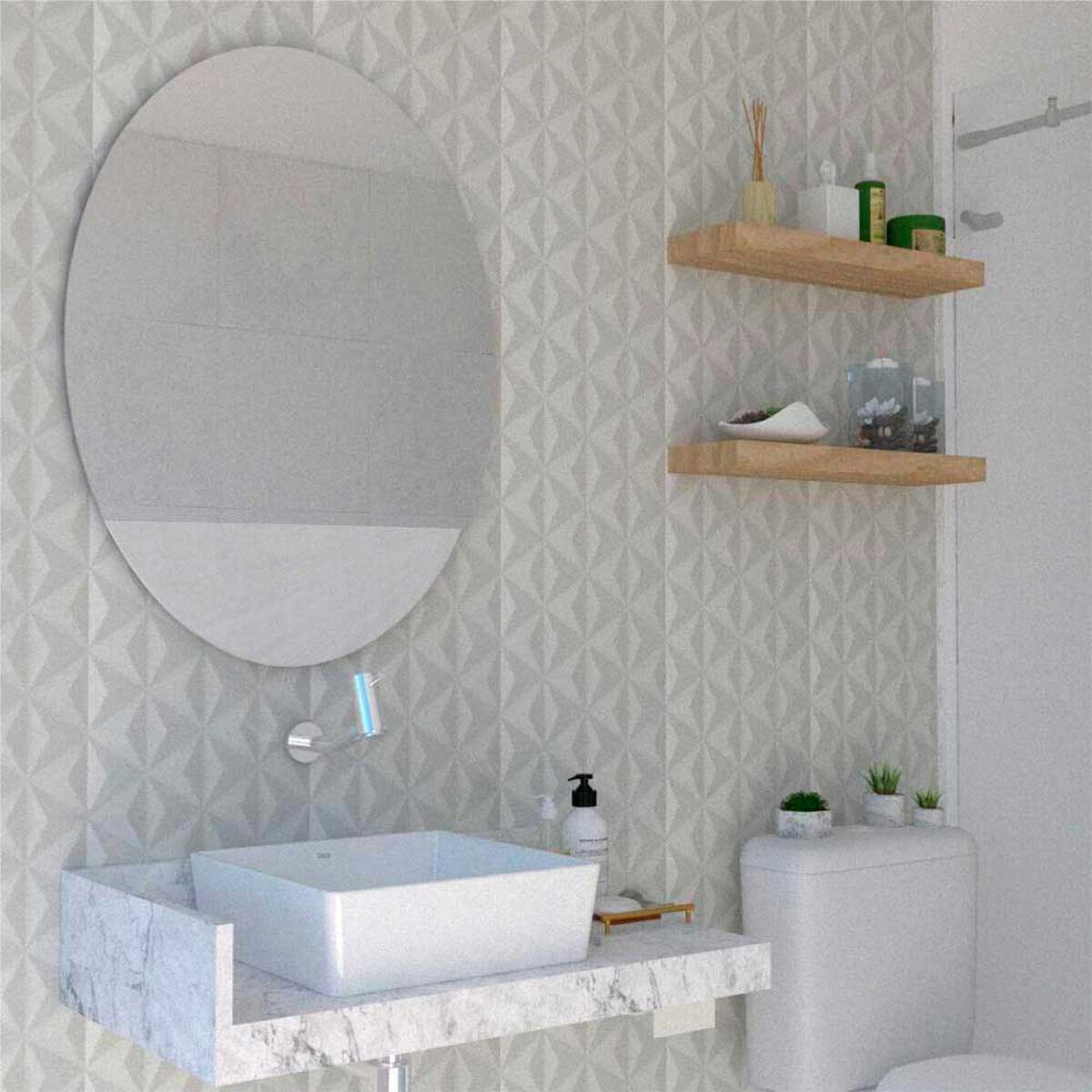 Espejo de Vidrio TuHome Ferrara 80 x 61.8 cm