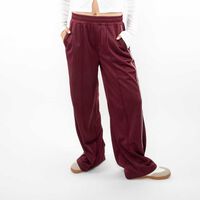 Pantalón Cintura Elasticada Mujer Icono Burdeo