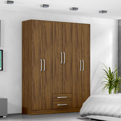 Imagen 1 del producto Clóset Casanova Nogal 6 Puertas 2 Cajones