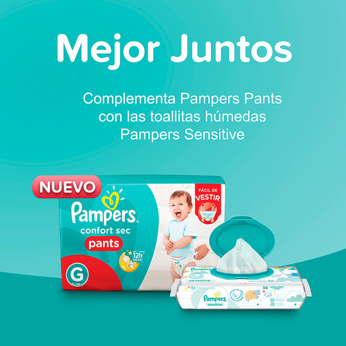 Pañales PAMPERS Pants Talla G 34unids