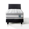 Cama Europea Flex 1,5 Plazas Majesty + Respaldo Modern Grafito