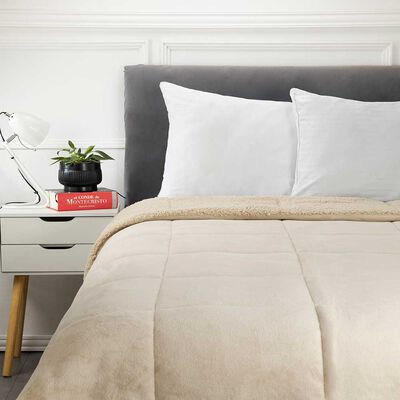 Plumón Sherpa Casanova 2 Plazas Beige