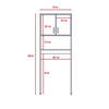 Combo Gabinete + Mueble Lavamanos + Optimizador Baño + Mueble Auxiliar  TuHome Big Bath