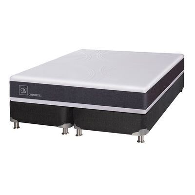 Box Spring CIC Base Dividida 2 Plazas Ortopedic