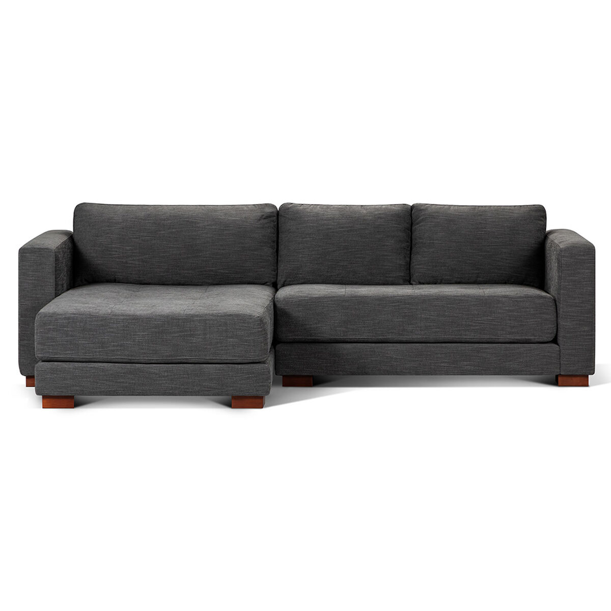 Sofá Seccional Izquierdo Rosen Copeland 3 Cuerpos Grafito