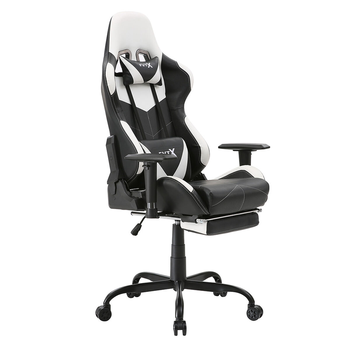 Escritorio + Silla Escritorio Gamer Favatex Normandia Noelle Blanco Negro