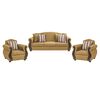 Juego de Living Innovamuebles New Bugambilia Sofá 3 Cuerpos + Dos Sillones 1 Cuerpo Oro