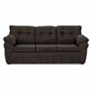 Juego de Living Deco Outlet Polonia Sofá 3 Cuerpos + Dos Sillones 1 Cuerpo Chocolate