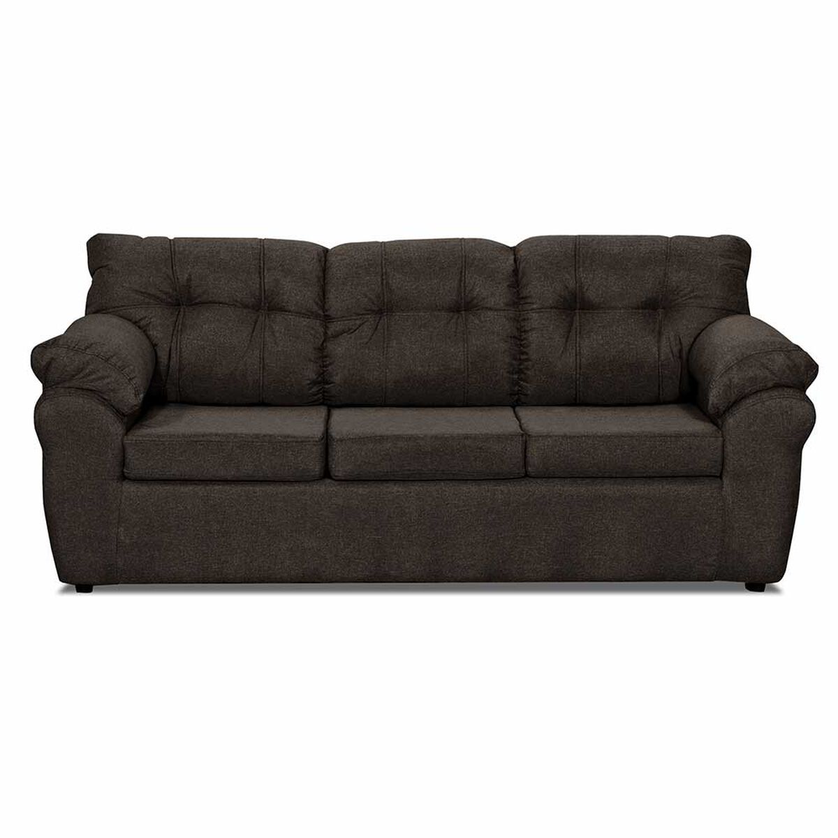 Juego de Living Deco Outlet Polonia Sofá 3 Cuerpos + Dos Sillones 1 Cuerpo Chocolate