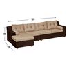 Sofá Seccional Diseño A&M Home Maritza Derecho 4 Cuerpos Beige