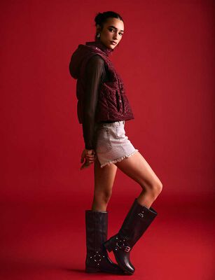 Imagen 1 del producto Parka Sin Mangas Mujer Soviet Burdeo, Negro