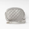 Cartera Cross Bag Plateada Mujer Soviet