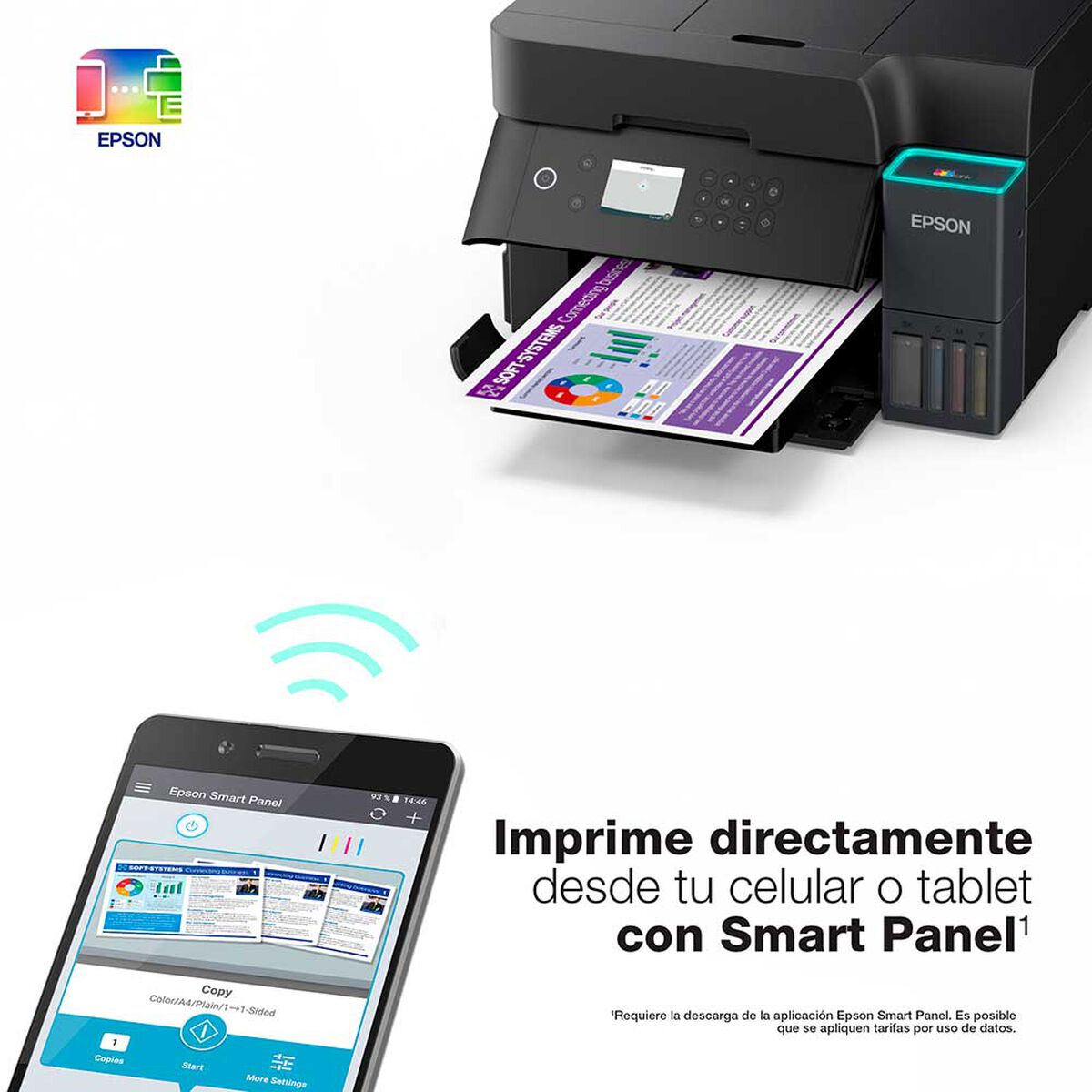 Impresora Multifuncional a color Wi-Fi Epson L6370