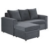 Sofá Seccional Bodevir BI-L 3 Cuerpos Gris