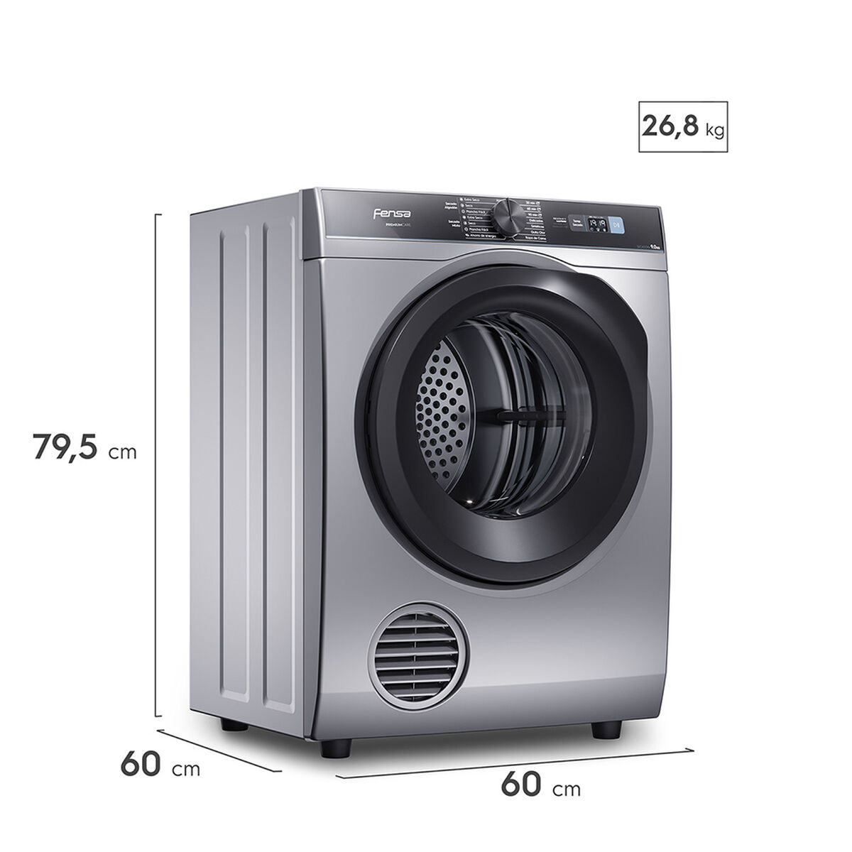 Secadora de Ropa Fensa Premium Care Pro 9D 9 kg.