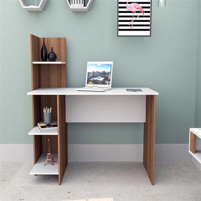 Imagen 2 del producto Escritorio Biblioteca Amuv Sunset Blanco Café