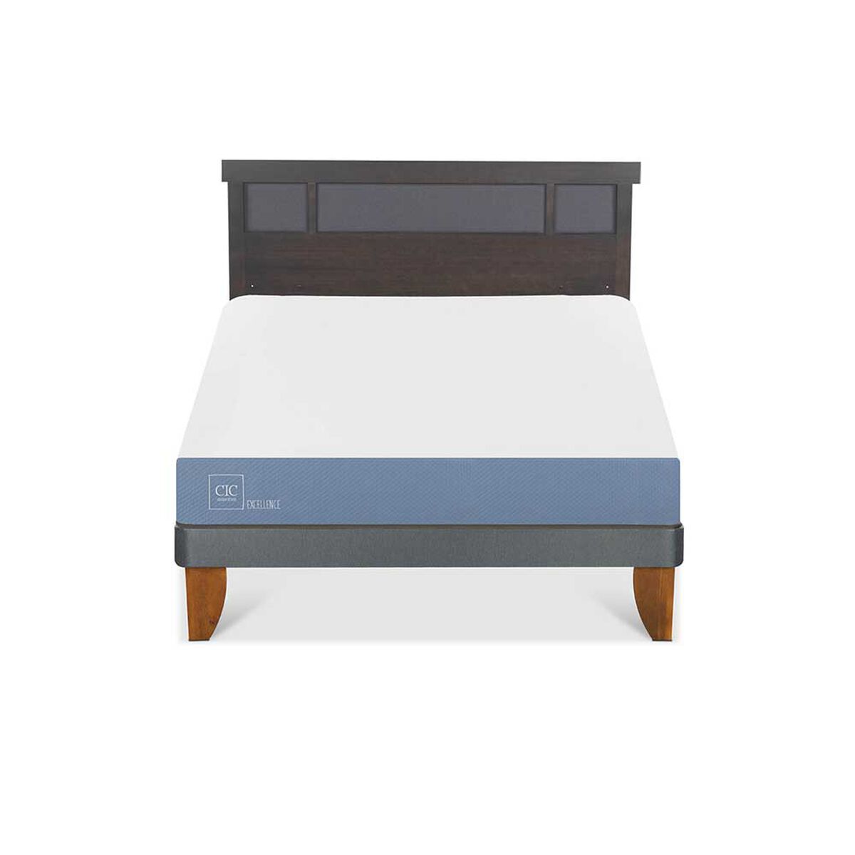 Cama Europea CIC 2 Plazas Excellence + Respaldo Dublin