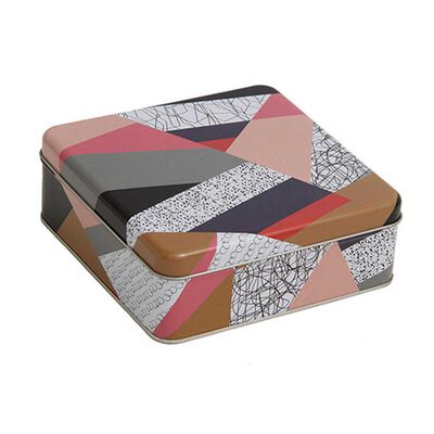 Imagen 1 del producto Lata Decorativa Metal Vgo 17 x 17 cm Diseño 2