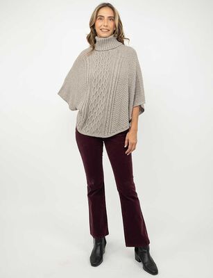 Imagen 2 del producto Sweater Poncho Mujer Portman Club Arena, Burdeo, Marengo, Mostaza