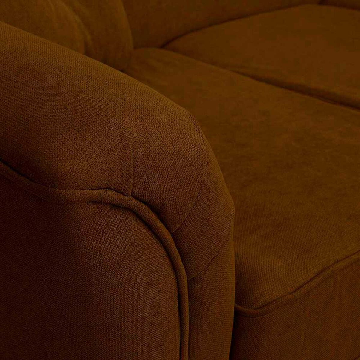 Sof&aacute; Elegant Detail Oregon  3 Cuerpos Tela Caf&eacute;