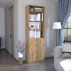 Estante 2 Puertas + Complemento TuHome Home Macadamia