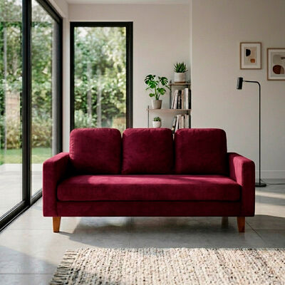 Sof&aacute; Latam Home Venecia 3 Cuerpos Burdeo