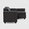 Seccional Muebles MPR Jazmin 3-1 Velvet Gris Oscuro