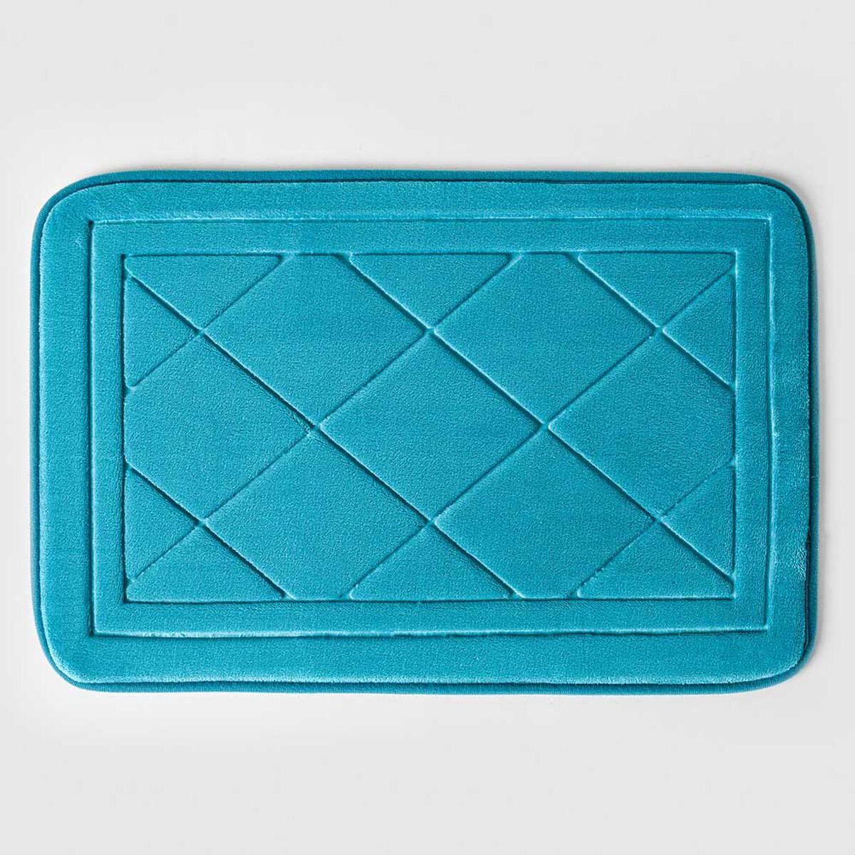 Piso de Baño American Family Embossed Foam 40 x 60 cm Turquesa
