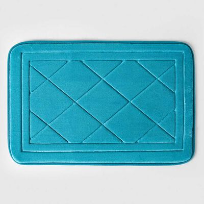 Piso de Baño American Family Embossed Foam 40 x 60 cm Turquesa