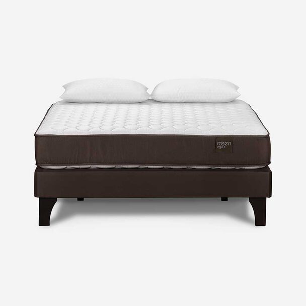 Cama Europea Rosen 2 Plazas Ergo T + 2 Almohadas Light Americana