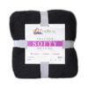 Frazada Poliéster Doral 1,5 Plazas Deluxe Negro