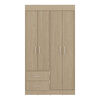 Closet Tuhome Houston 4 Puertas 2 Cajones Cartagena Wengue
