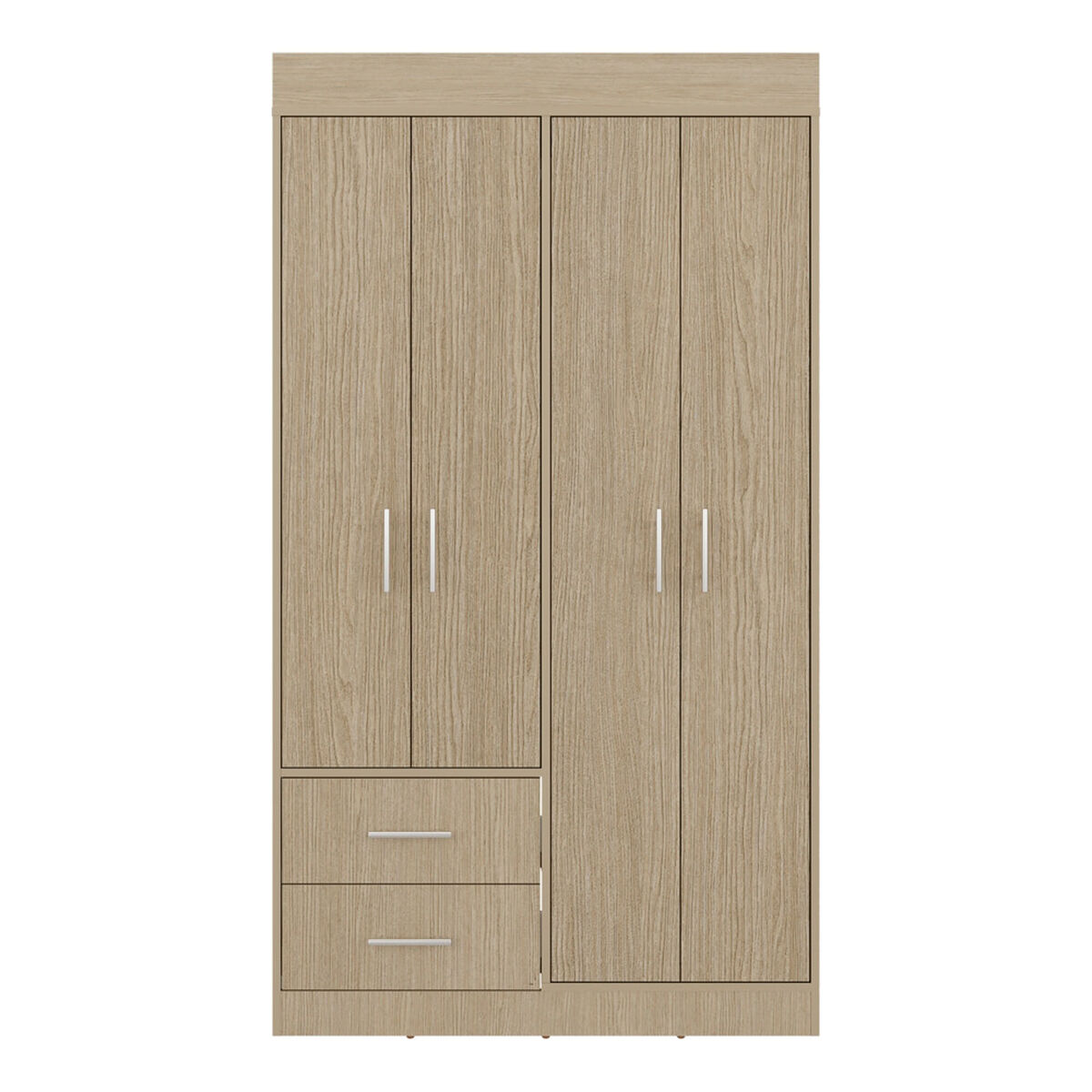 Closet Tuhome Houston 4 Puertas 2 Cajones Cartagena Wengue