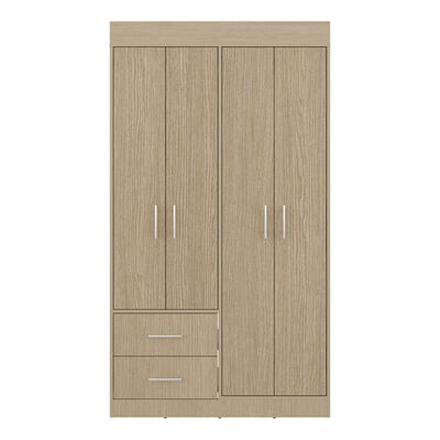 Closet Tuhome Houston 4 Puertas 2 Cajones Cartagena Wengue