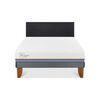 Cama Europea CIC 2 Plazas Excellence Plus + Respaldo Villarrica Negro