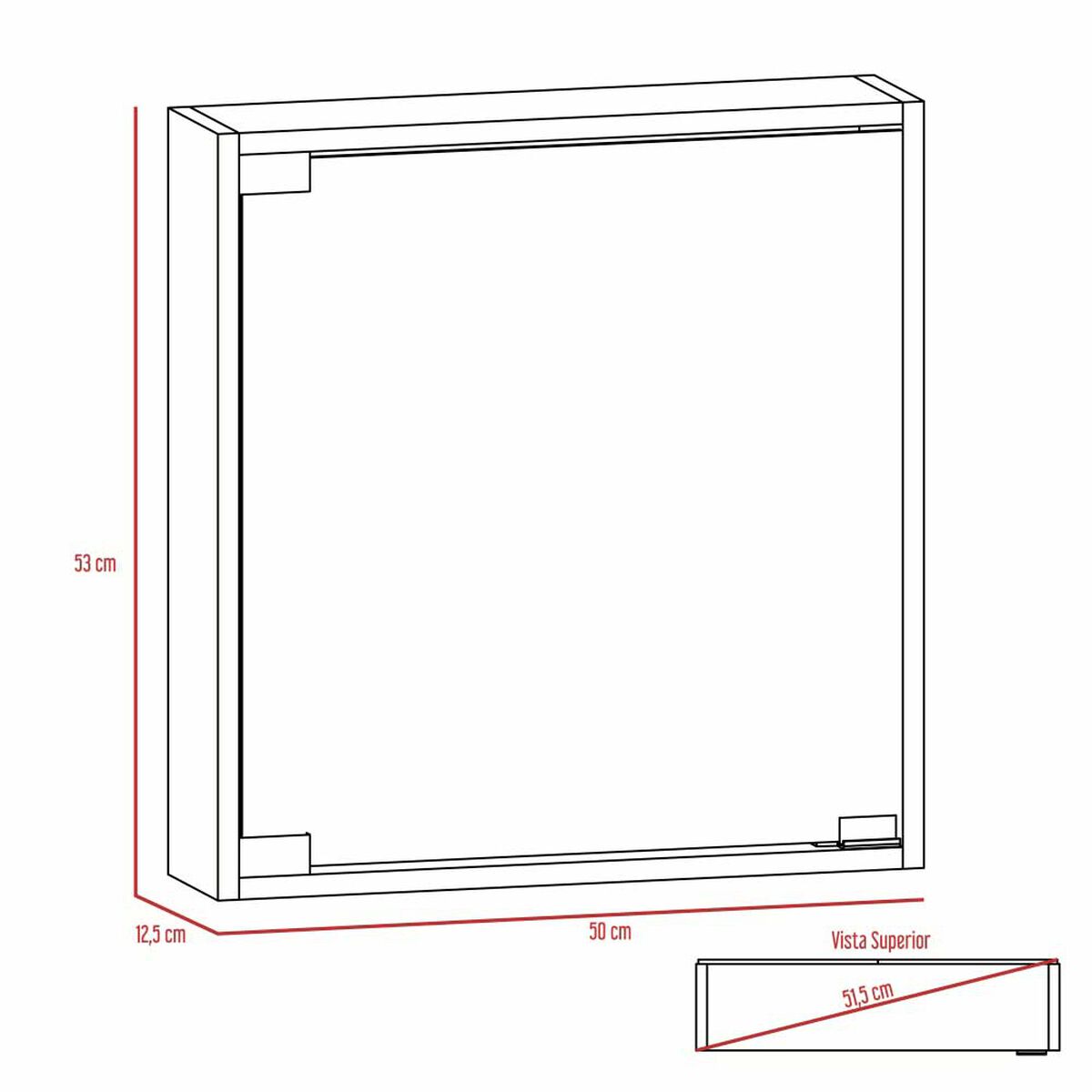 Botiqu&iacute;n con Espejo TuHome Toledo 1 Puerta Gales