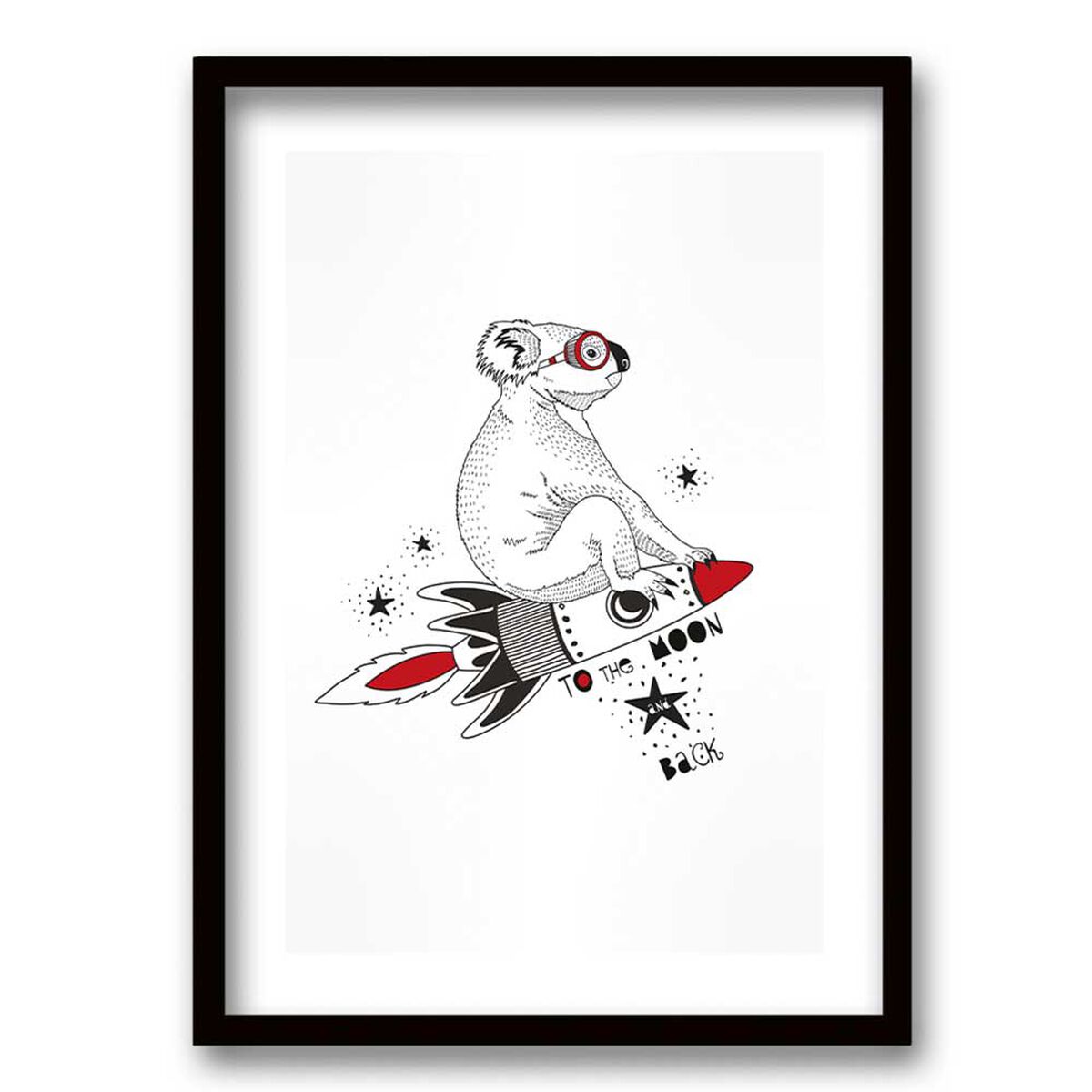 Cuadro Decorativo Retela Koala Space 50 x 35 cm