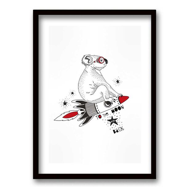 Cuadro Decorativo Retela Koala Space 50 x 35 cm