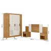 Closet Di Poretti Uriguai 6 Puertas 2 Cajones + Respaldo Ajustable