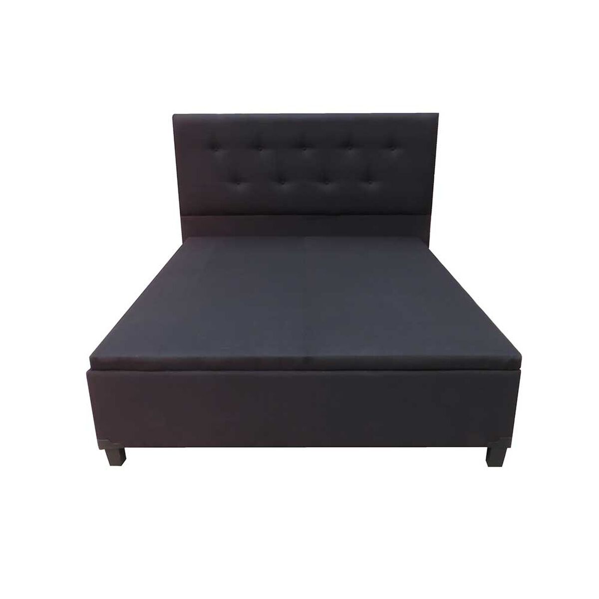 Base de Cama Ba&uacute;l Almore 2 Plazas Negro + Respaldo