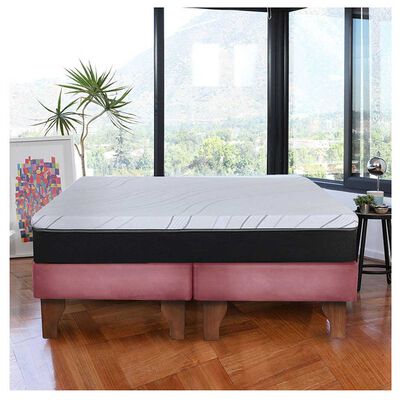 Cama Europea Latam Home 2 Plazas Zen Pro Palo Rosa