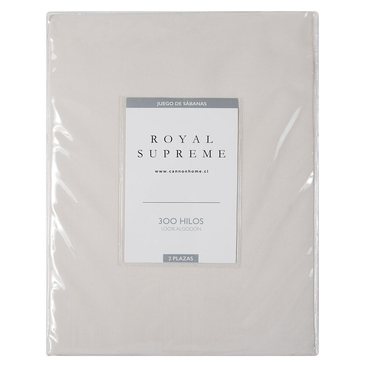 Juego de Sábanas Royal Supreme 300 Hilos 2 Plazas Beige
