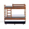 Camarote Triple Latam Home 1 Plaza Zen + Colchón Best Negro
