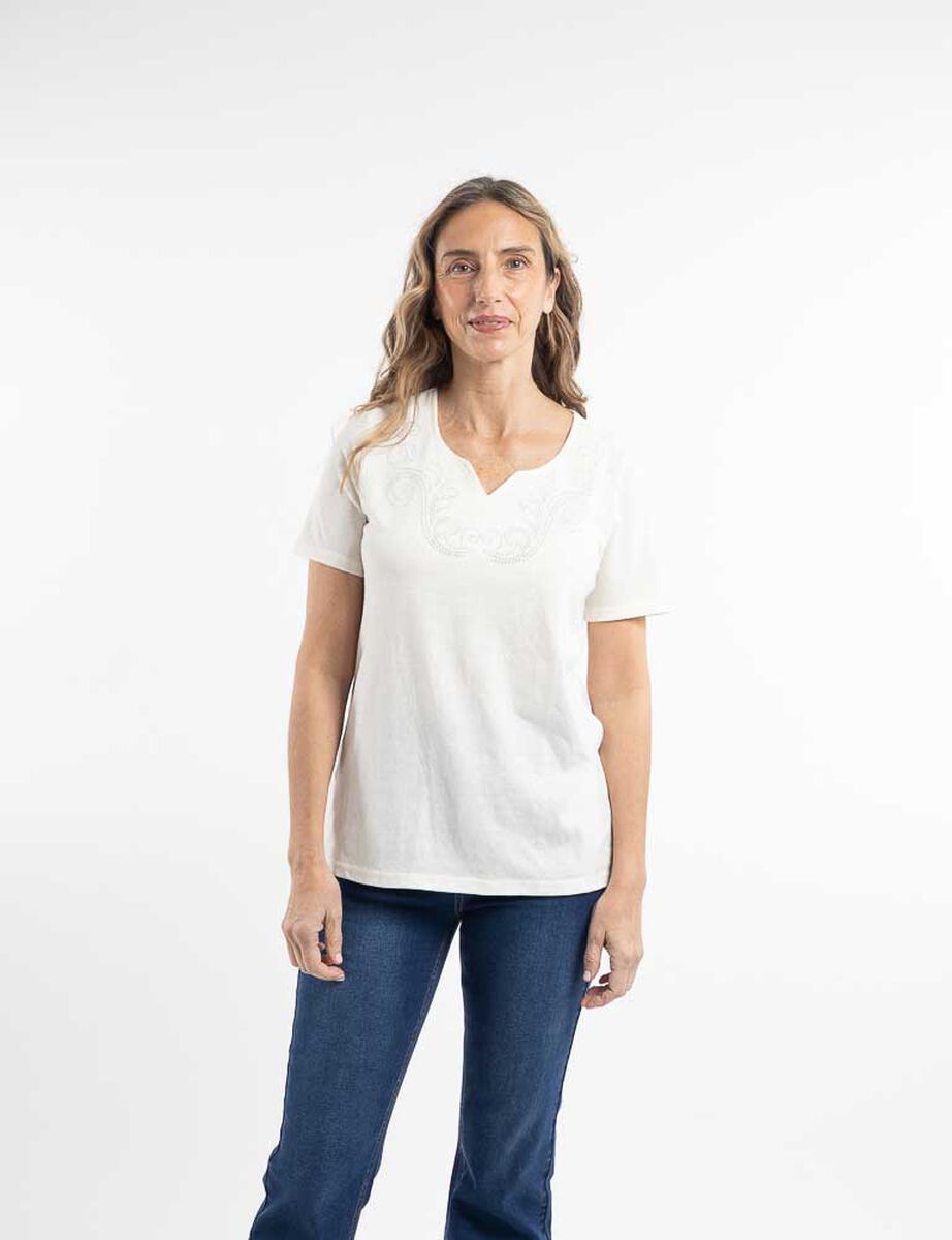 Polera Manga Corta Mujer Portman Club