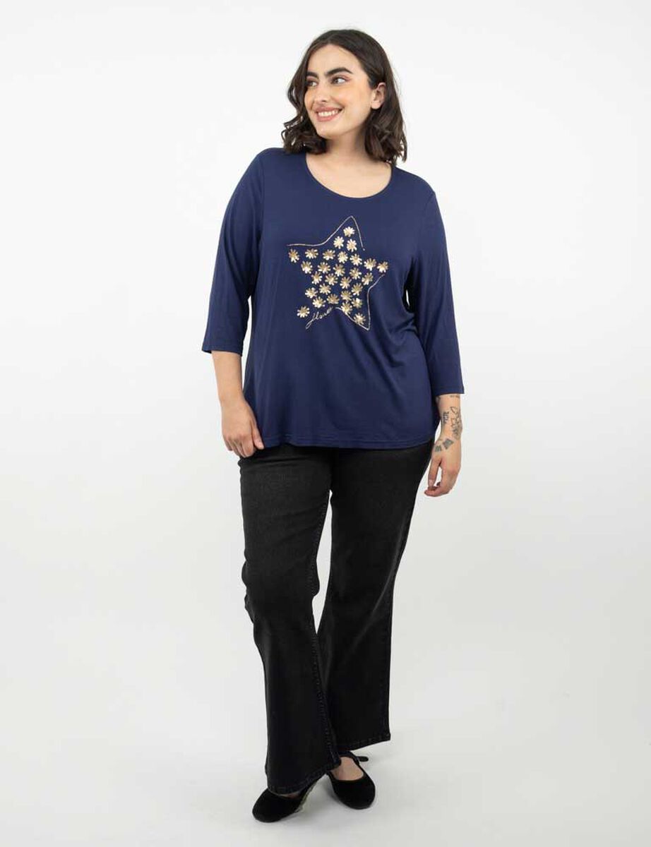 Polera Manga 3/4 Mujer Extralindas