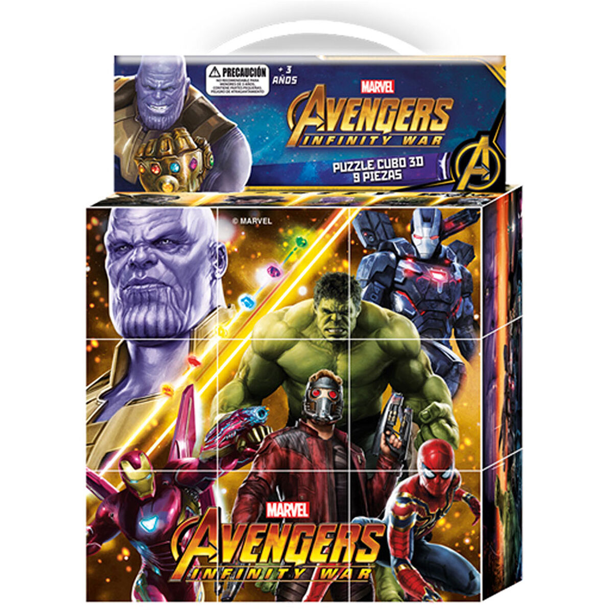 Puzzle Cubos 3D 9 Piezas Infinity War Marvel