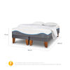 Cama Europea CIC Base Dividida King Alaska + Almohadas + Plum&oacute;n