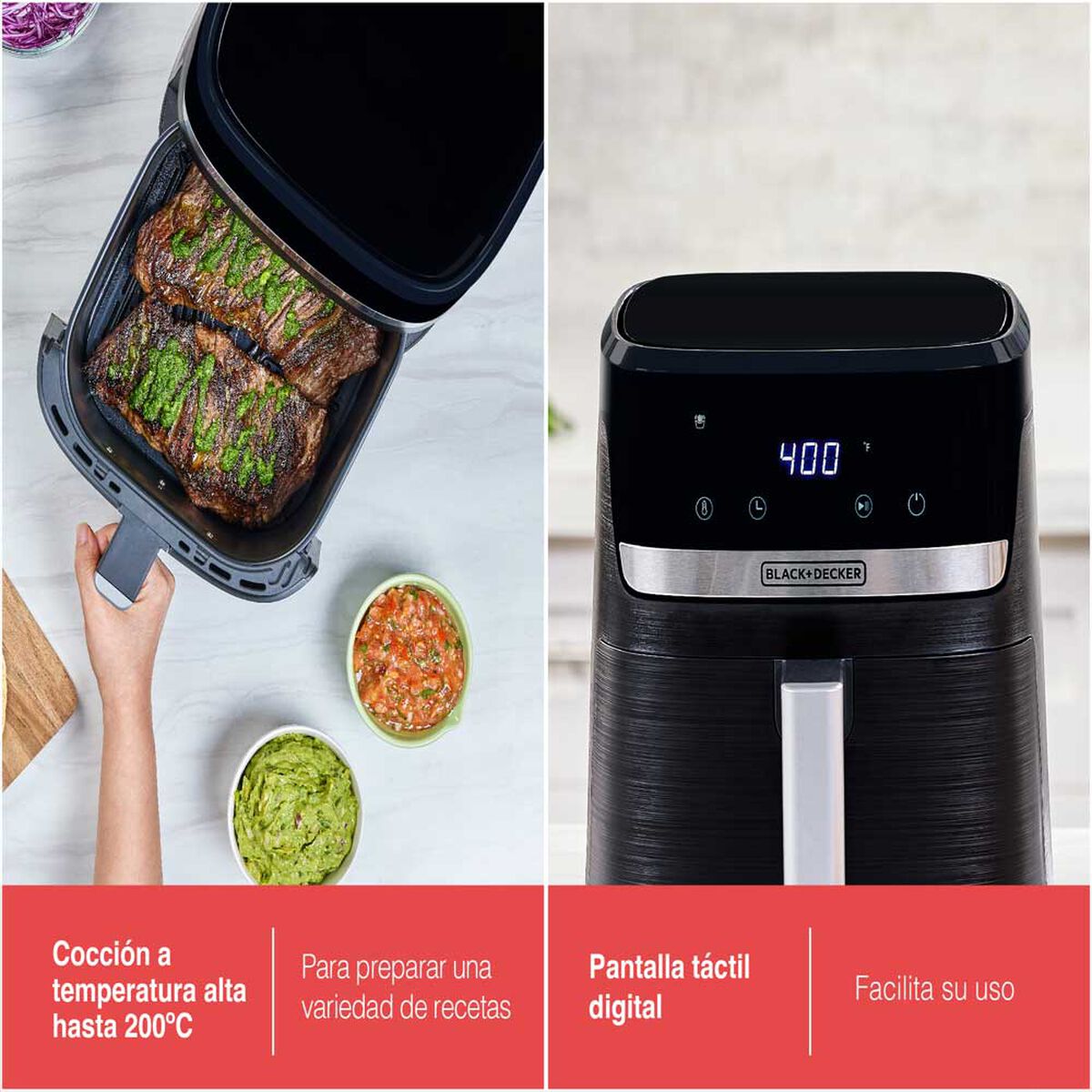 Freidora de Aire Black & Decker AFBD62-1BDCL 5,5 lts.