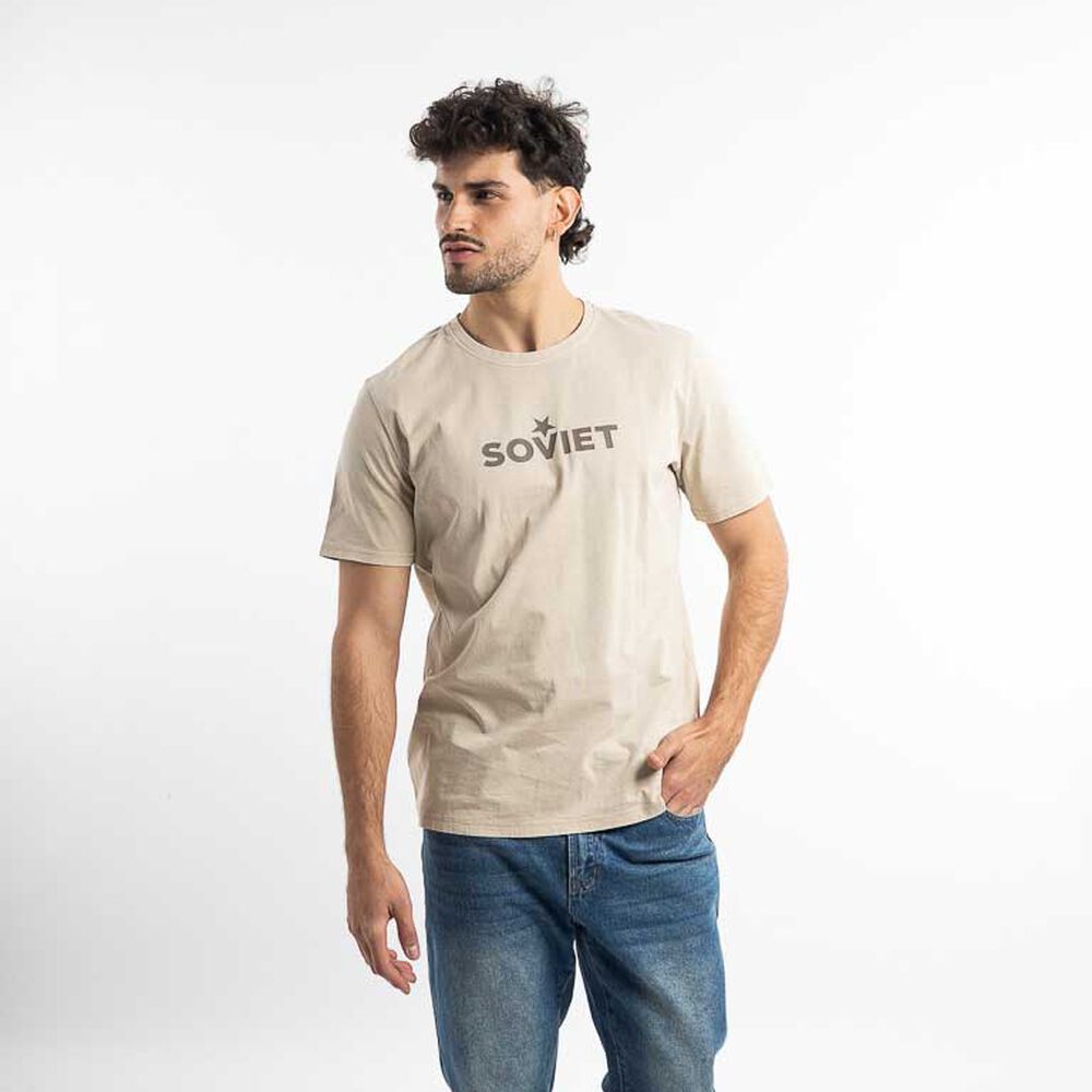 Polera Algodón Manga Corta Hombre Soviet
